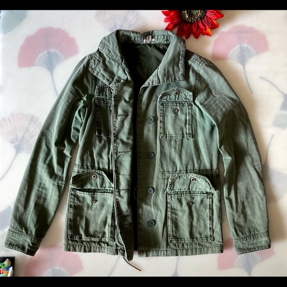 Anthropologie Ecote Olive Green Utility Jacket - Picture 2 of 11